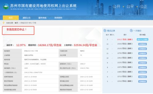 引爆市場 蘇州59.18億網拍系統崩潰與科技城地塊波折背后的產業新熱